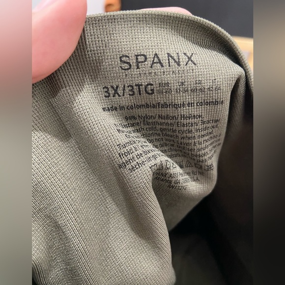 spanx look at me now cropped  size 3X olive green - Picture 6 of 6